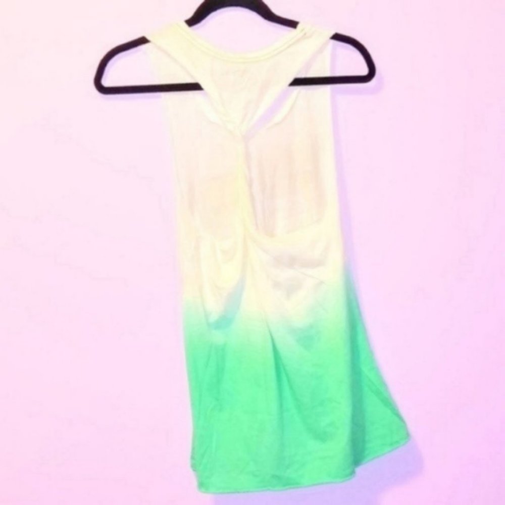 NWOT Miss Me Ombre Graphic Twisted Racerback Tank - Picture 5 of 8